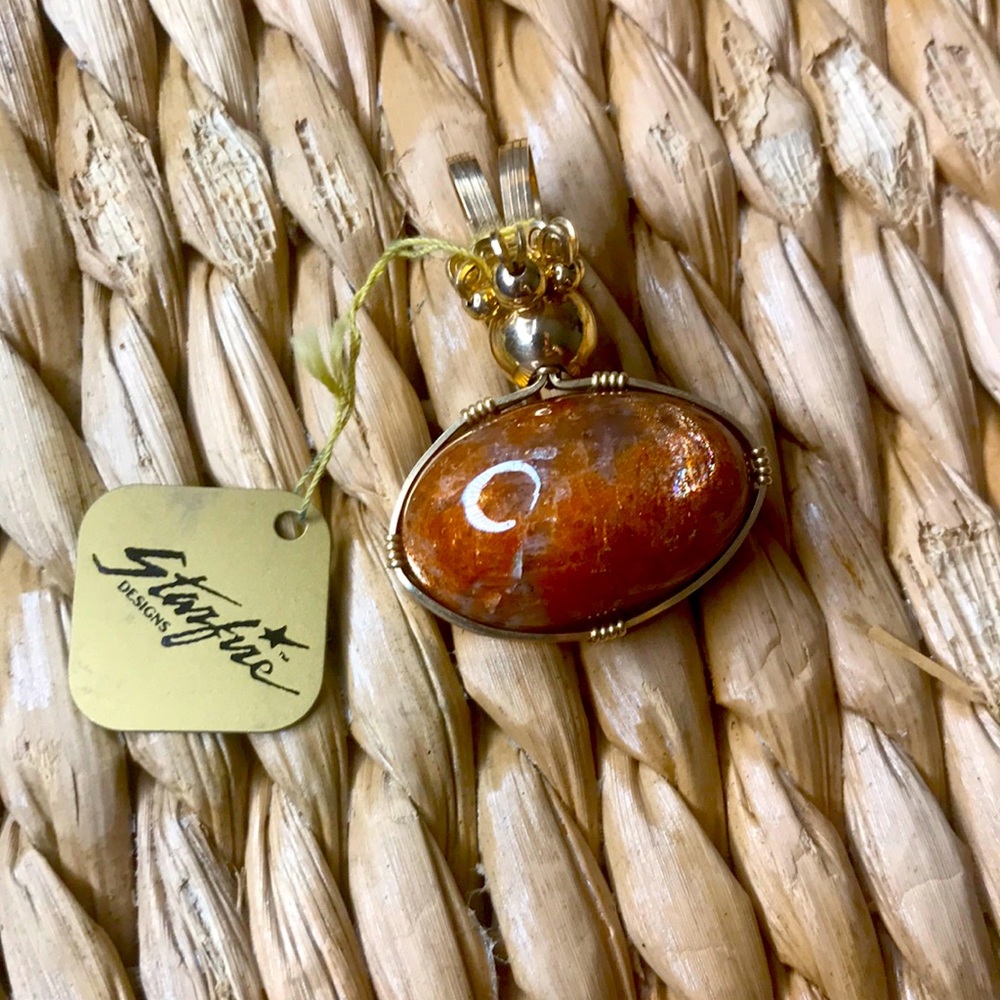 Starfire Designs Sunstone Handmade Pendant, $250